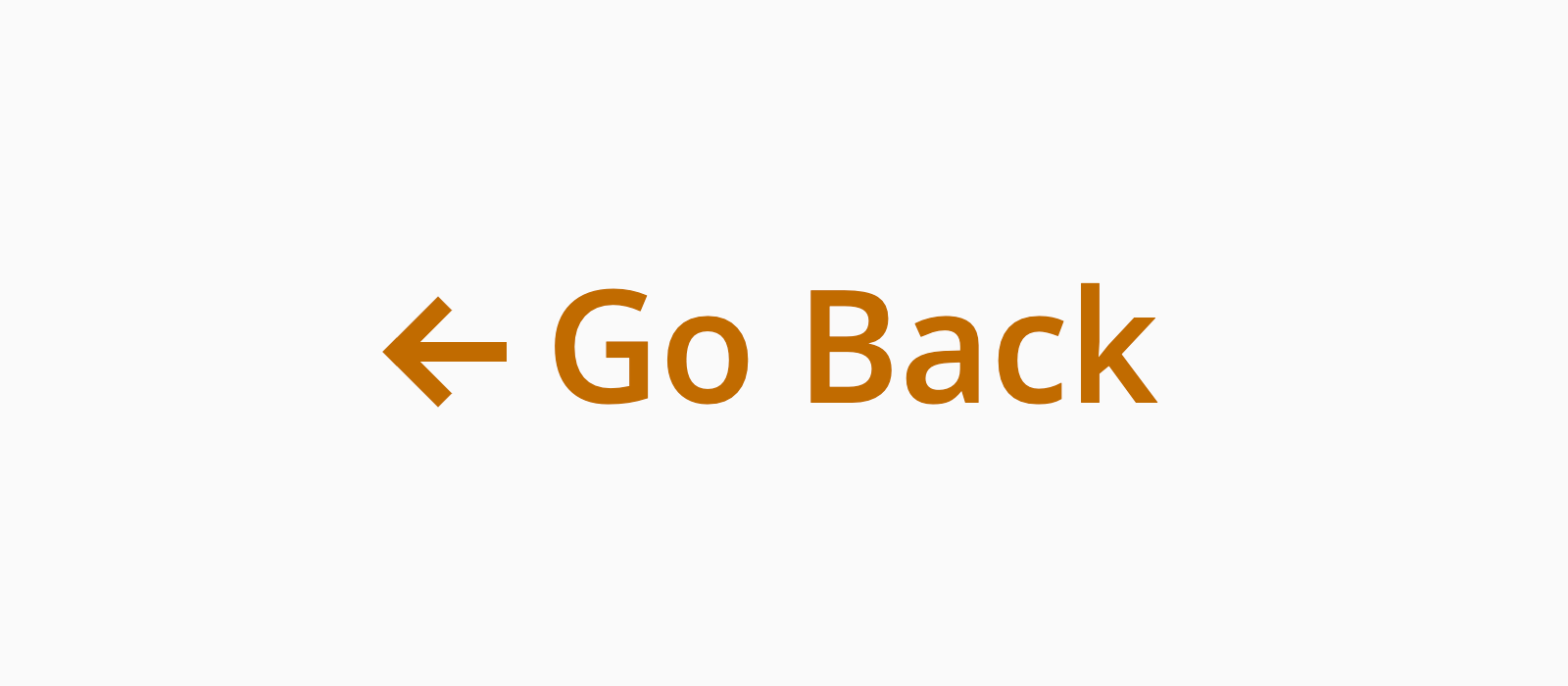 A go-back arrow drawn with CSS pseudo-elements.